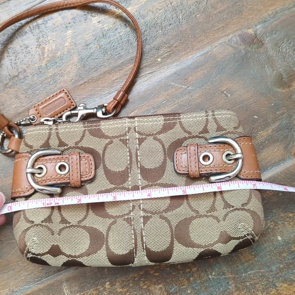Tan Coach Wristlet - Picture 5 of 5